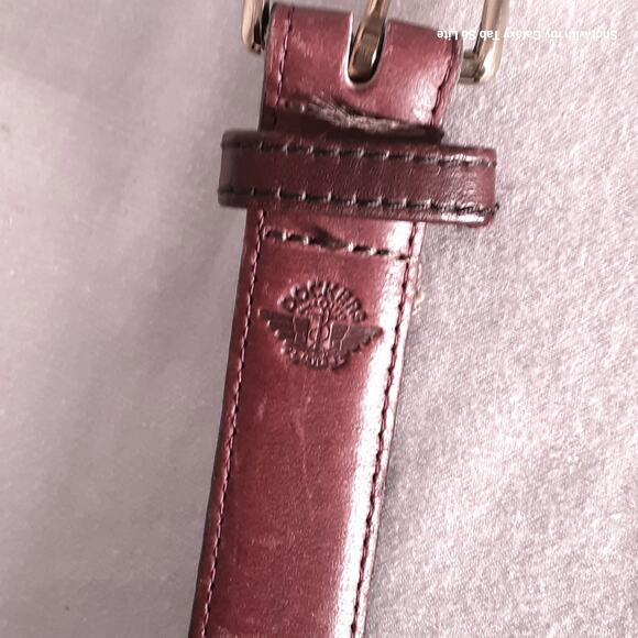 Dockers Leather Belt Mens Small Waist Burnt Umber Brown - Picture 7 of 10